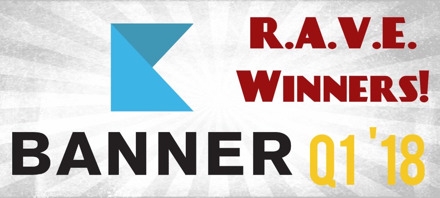 Q1 Rave Winners Announced - Congrats All!!!